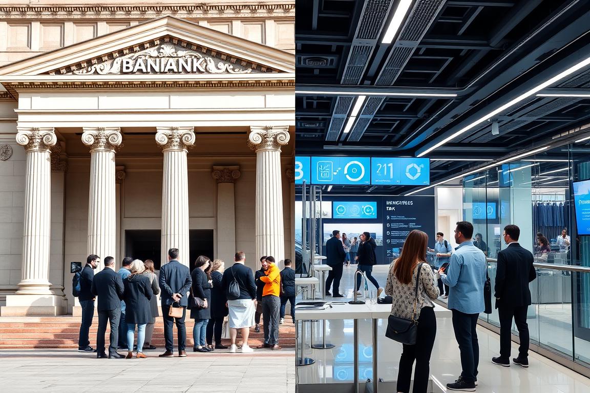 Comparativos entre bancos tradicionais e fintechs